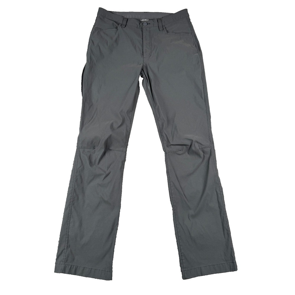 Eddie Bauer Men's Pants 32x32 Gray Stretch Hiking Travel Utility